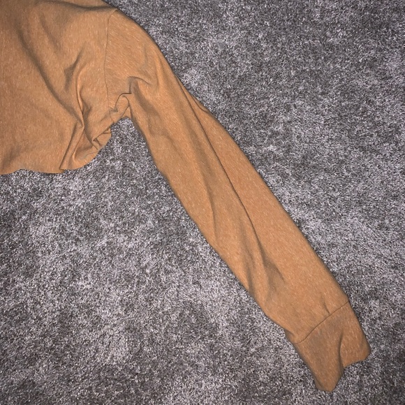 Win Win Dark Yellow Crop Top Sweatshirt size L & S - Picture 8 of 14